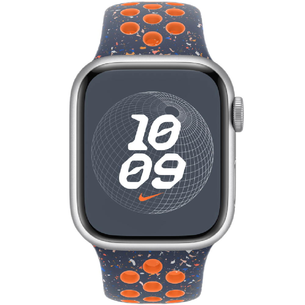 Apple 45mm Blue Flame Nike Sport Band M/L / MUV93ZM/A